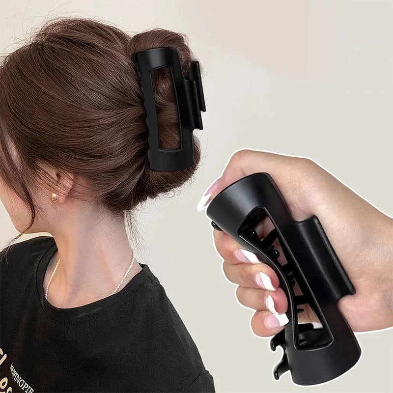 Safe Soft Silicone Shark Clip Anti Collision Protection for The Back of The Head Anti Fall Women's Hair Claw Clip Headwear