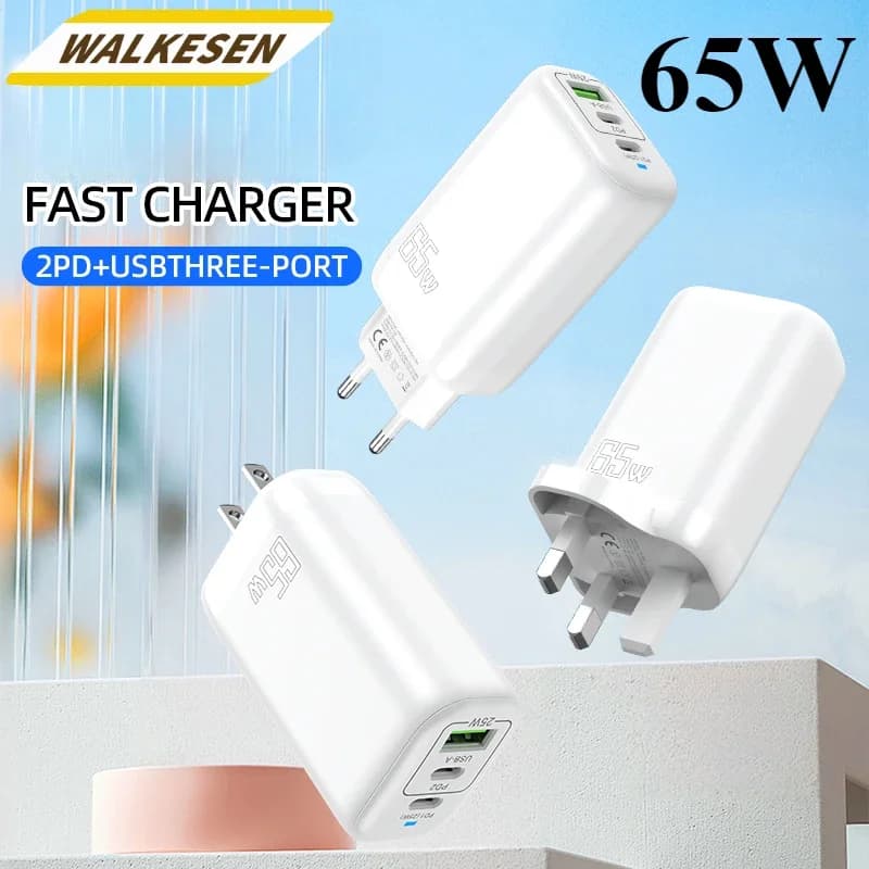 Caricatore USB tipo C da 65 W Ricarica rapida Adattatore per caricabatterie per telefono cellulare Quick Charge3.0 per iPhone 15 16 Pro Max Xiaomi Huawei Samsung