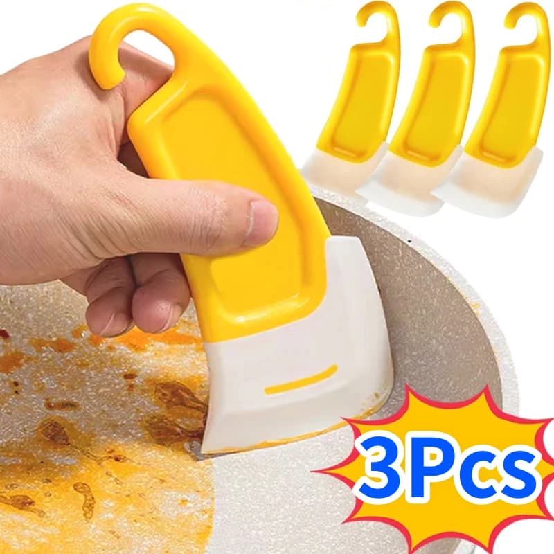 Cleaning Brush Kitchen Sprinkler Soft Blade Scraper Padella Dirty Pot Flats Cleaning Tools Cooking Tool Kitchen Gadget