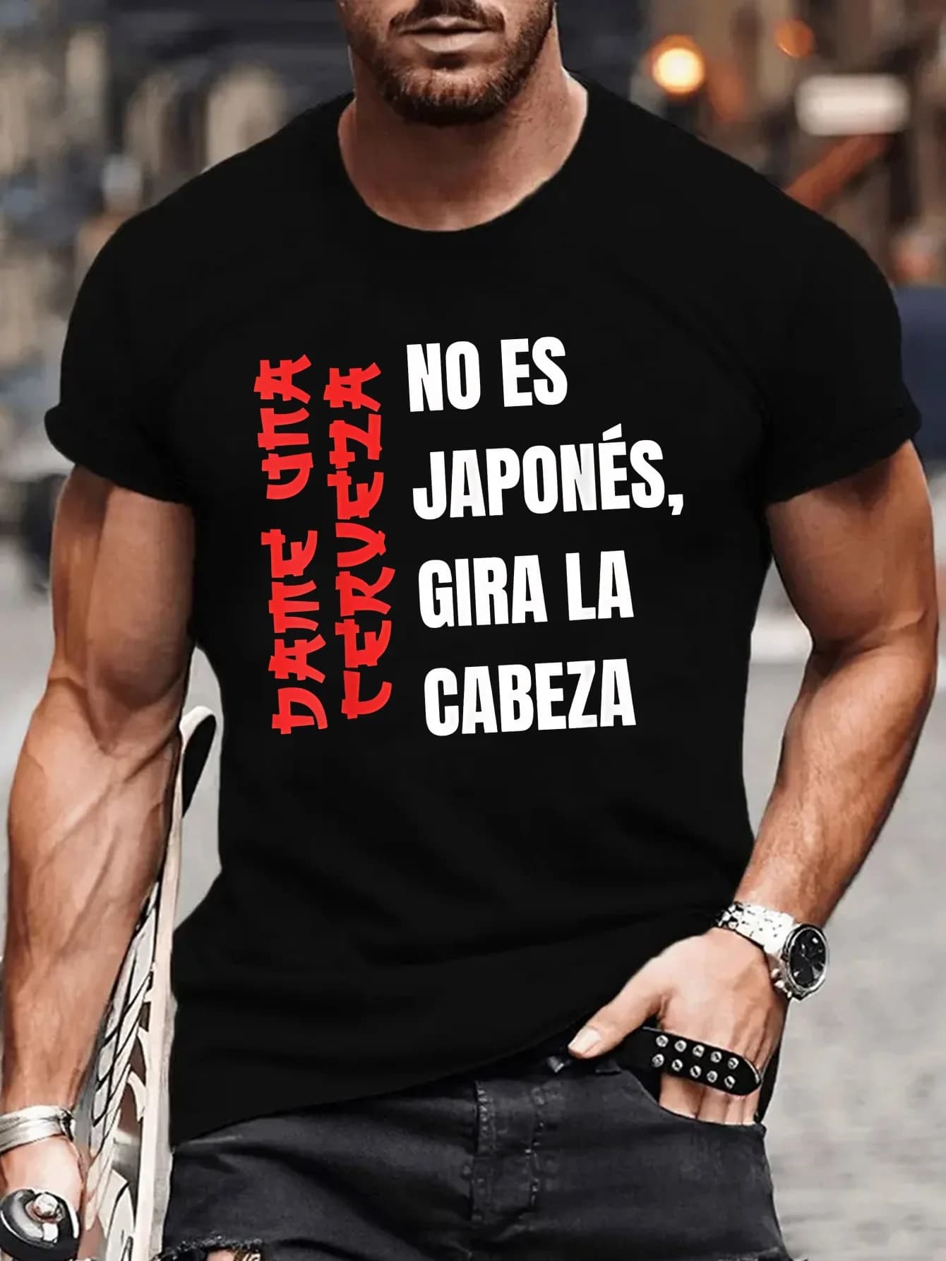 Men's Spanish Phrase T-Shirt Summer Tracksuit O-Neck Short Sleeve Tops Casual Breathable Sportswear Harajuku Fashion Streetwear