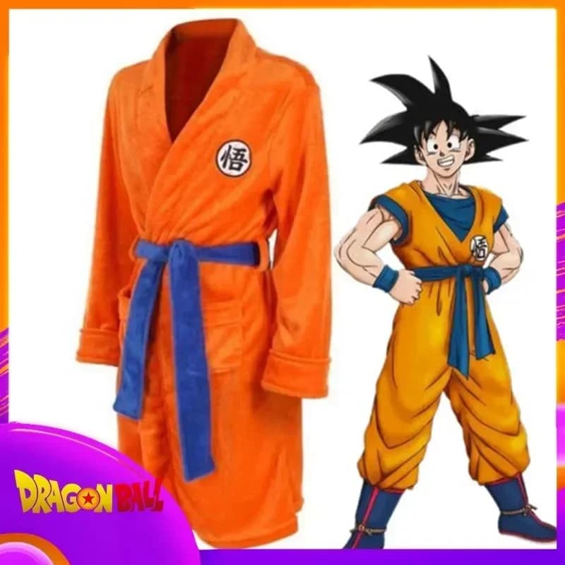Halloween Anime Z Son Goku Badjas Cartoon Zachte Losse Warme Pigiama Vrouw Man Home Kleding Cospiay Verjaardag Cadeau Volwassen