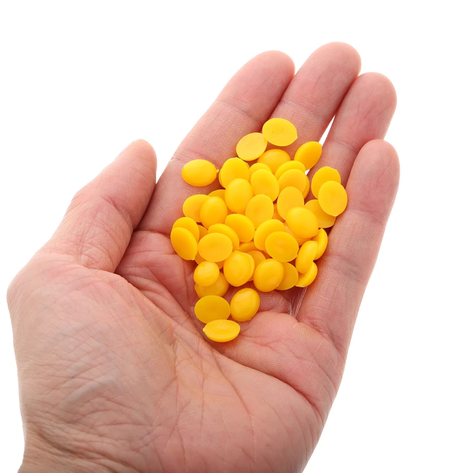 200 Pezzi Nasini di Sicurezza Ovali in Acrilico Giallo, Forniture per Artigianato Fai-da-Te, Naso a Fondo Piatto per Animali di Peluche, Accessori per Uncinetto Fatti a Mano