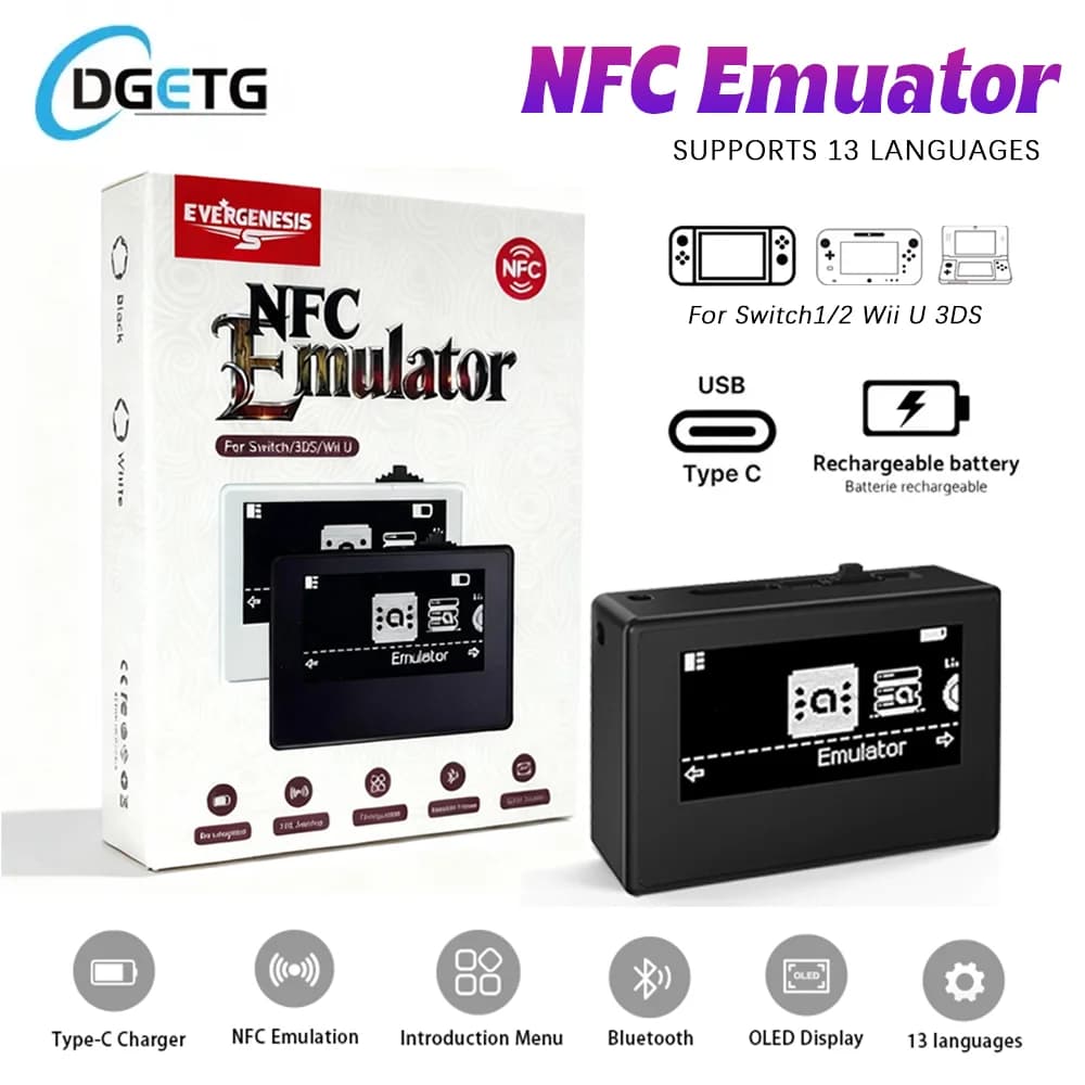 Per Amiibo Smart Simulator NFC Pixl Infinite Card Swipe Carattere Bruciatore a induzione per Switch/Switch2 3DS, Wii U Accessori di gioco