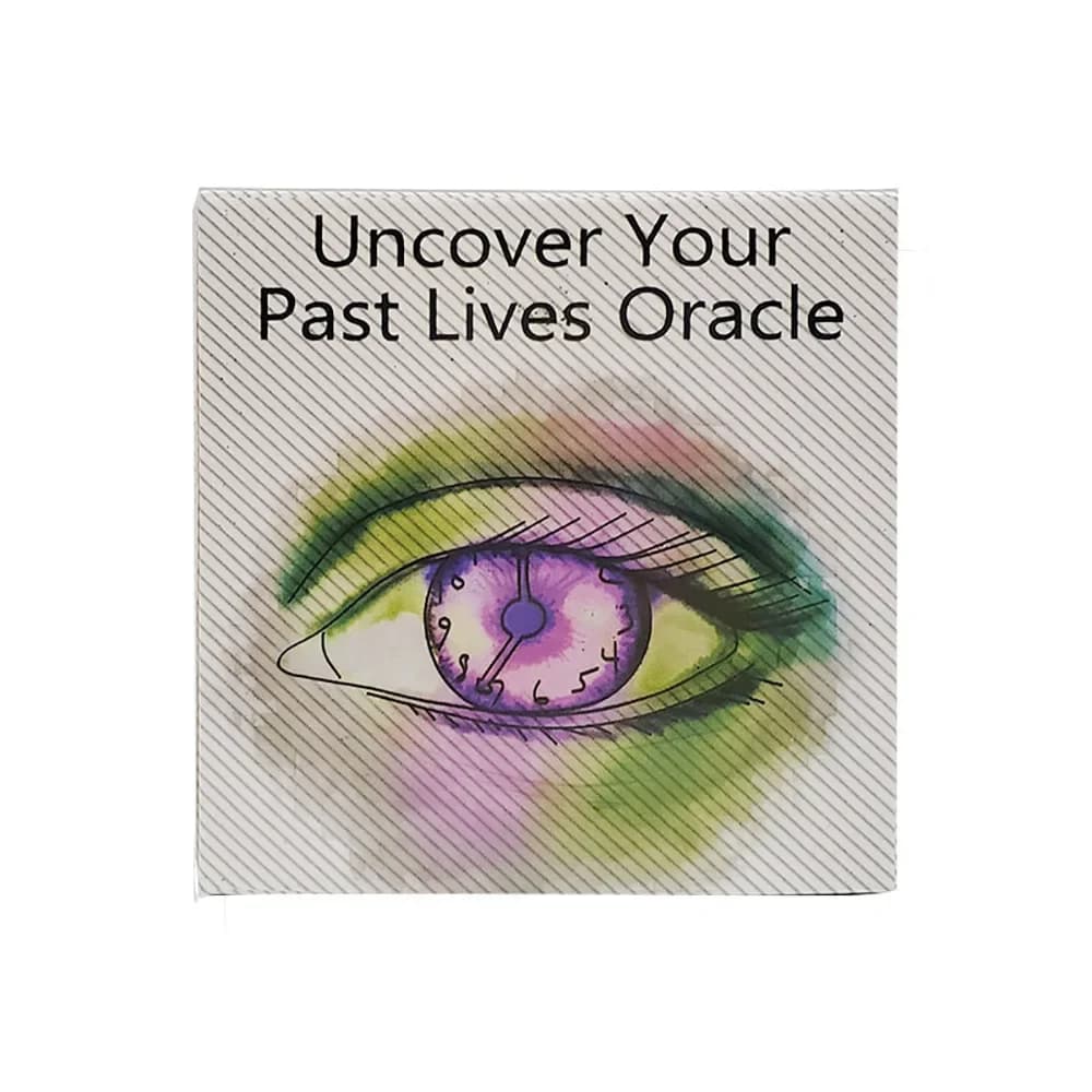 Scopri la tua vita passata Oracle Deck forma rotonda 87 carte con PDF Guide Book divinazione Oracle Cards Tarot Game