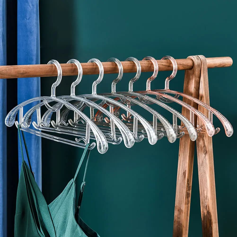 4 appendiabiti multifunzione in plastica resistente, appendiabiti per cappotti, organizzatore per guardaroba, robusto e indeformabile