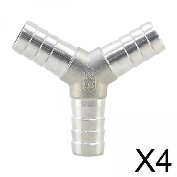 Raccordo per connettore per tubo in acciaio inossidabile con splitter per tubo a forma di Y per irrigazione di tubi da giardino e linee di gas