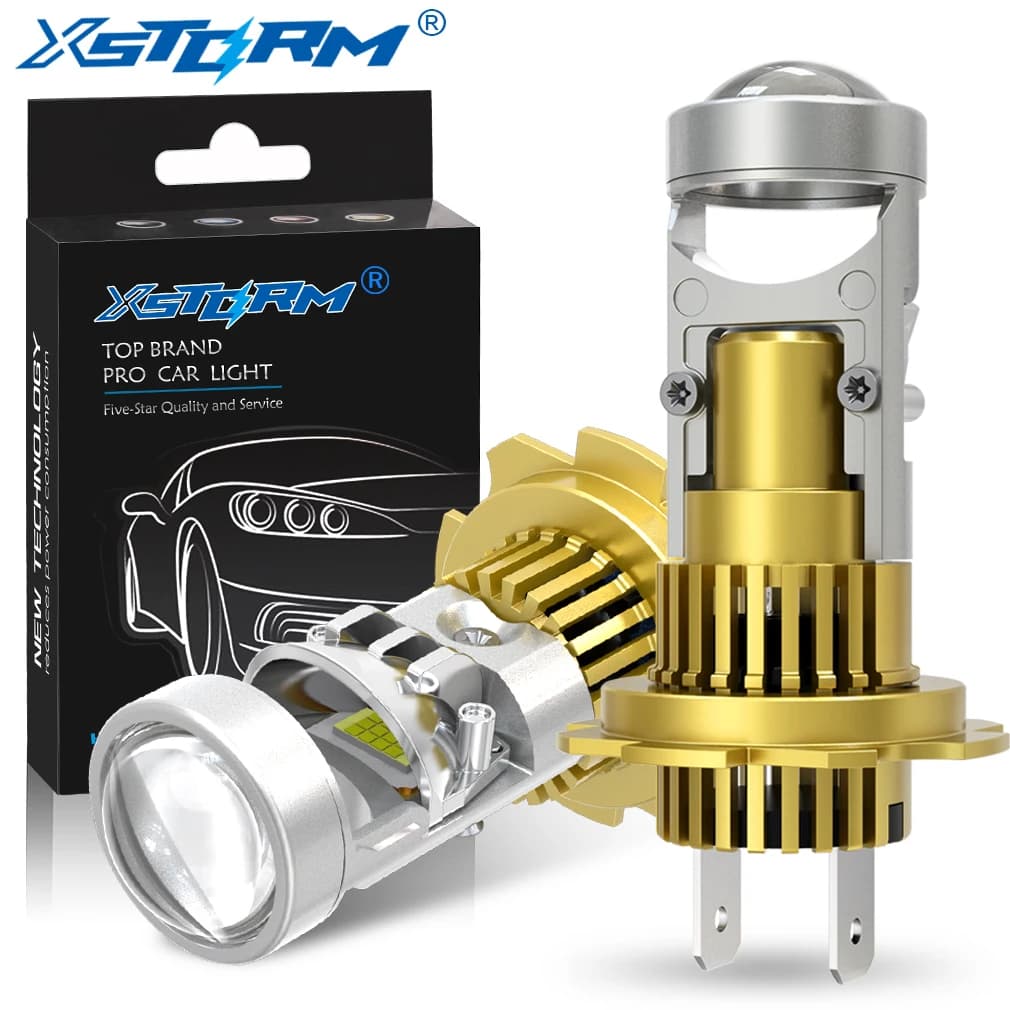 XSTORM H7 Lente per proiettore a LED H4 H8 H11 9005 HB3 9006 HB4 Lampadina per fari per auto a LED Canbus 60000LM Mini lampada a fascio alto e basso 12V 6000K