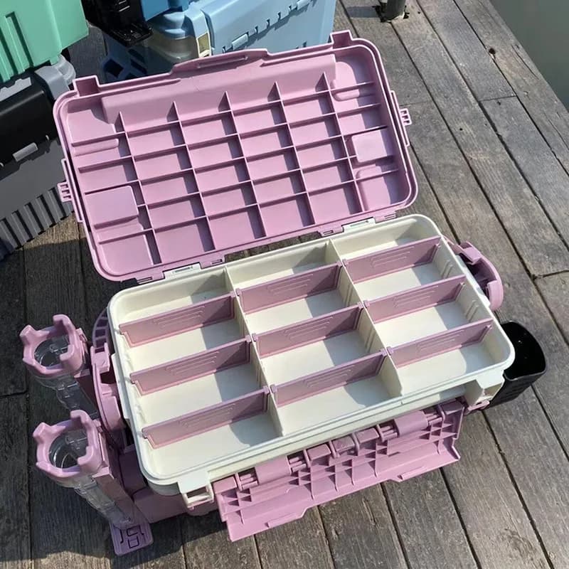 Multifunctional Lure Fishing Tackle Box Thickened Large Capacity Sit On Bait Storage Box for Sea Rock Fishing Outdoor Angling Us