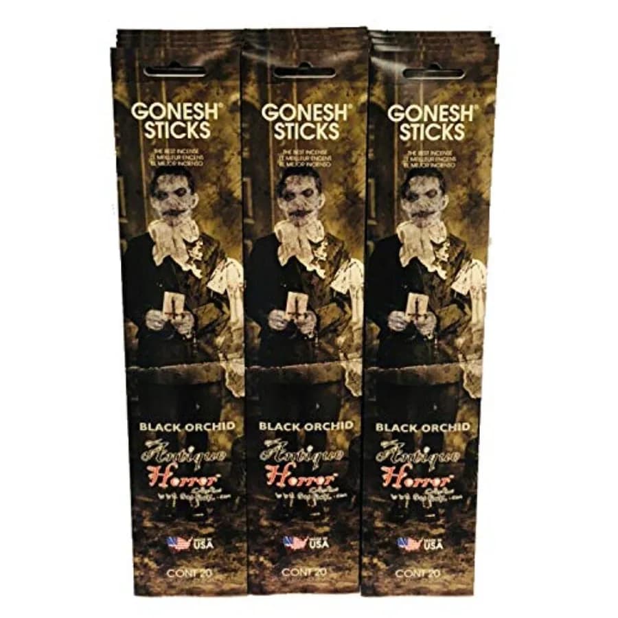 Bastoncini d'incenso Antique Horror Black Orchid