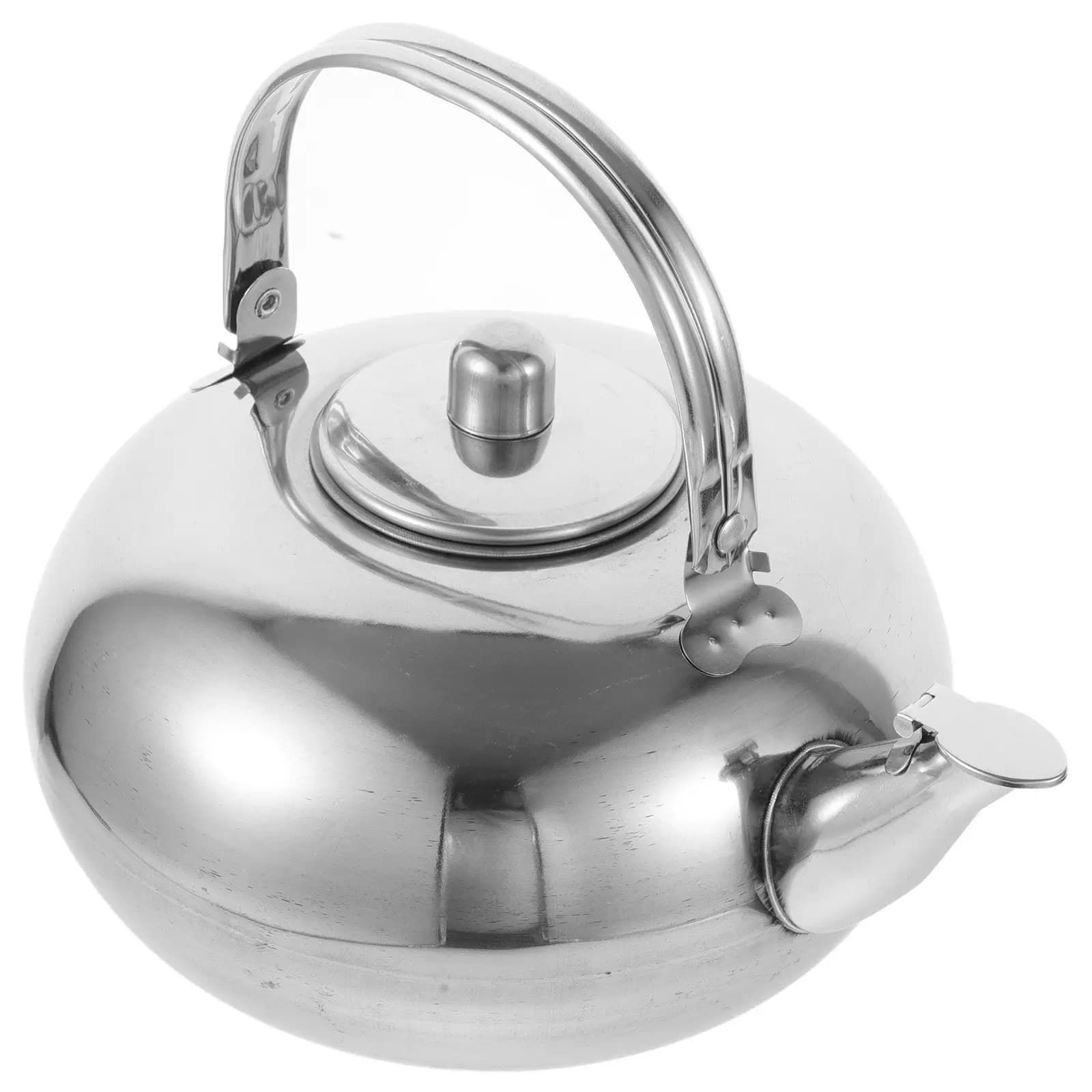 Heavy-Duty Stainless Steel Tea Kettle with Fine-Mesh Infuser Stovetop Kettle for Gas Induction Electric Cooktops Boiling Water