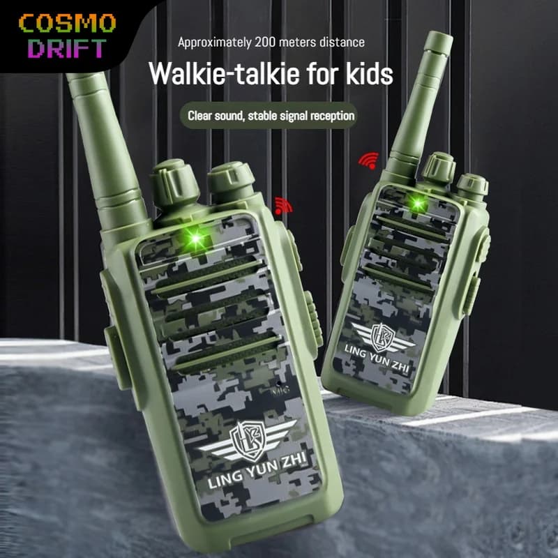 Walkie Talkie wireless per bambini All'aperto a lungo raggio Suono chiaro Mini citofono portatile Radio bidirezionale Regalo giocattolo di comunicazione