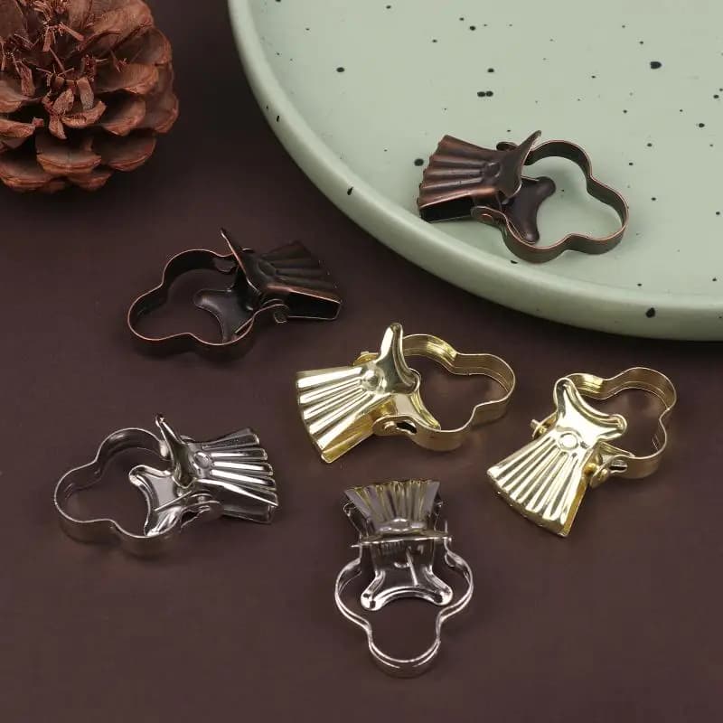 Multipurpose Metal Hook Clips for Curtain String Lights Great for Household Organization and Display