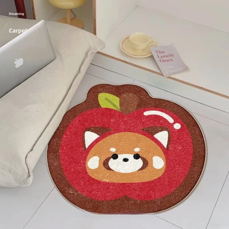 Panda Cartoon Shape Giant Mat, Anti-slip Rug for Living Room and Bedroom, Compact Design