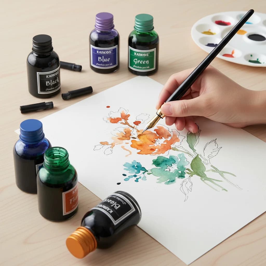 Colorful Ink 30ml Fountain Pen Ink Refilling Inks Stationery School High Quality Calligraphy Writing Fountain Pen Ink 1bottle