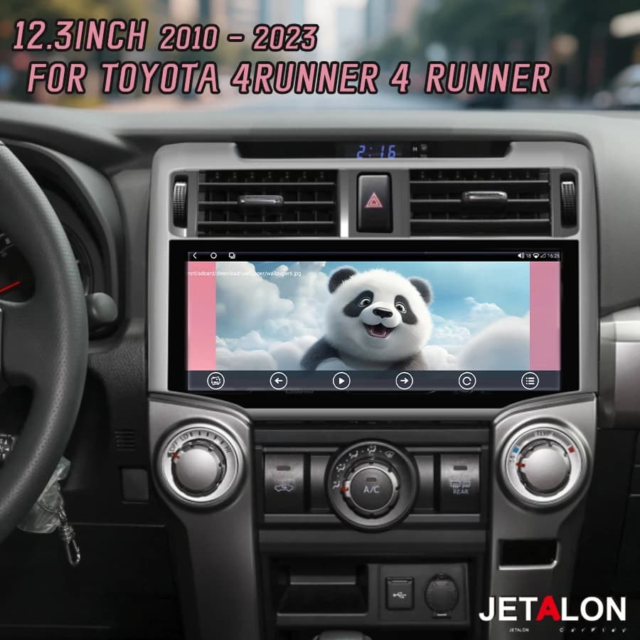 12.3" Car Radio Carplay Screen For Toyota 4Runner 4 Runner 2010-2023 Multimedia Video Player Android Auto GPS Stereo Navigation
