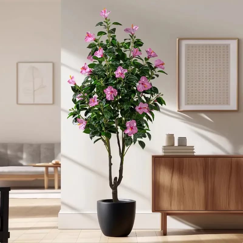 Bulk Supply Artificial Periwinkle Tree160-200cm Realistic Plastic Plant Water Resistant Eco Friendly Foliage for Indoor Home