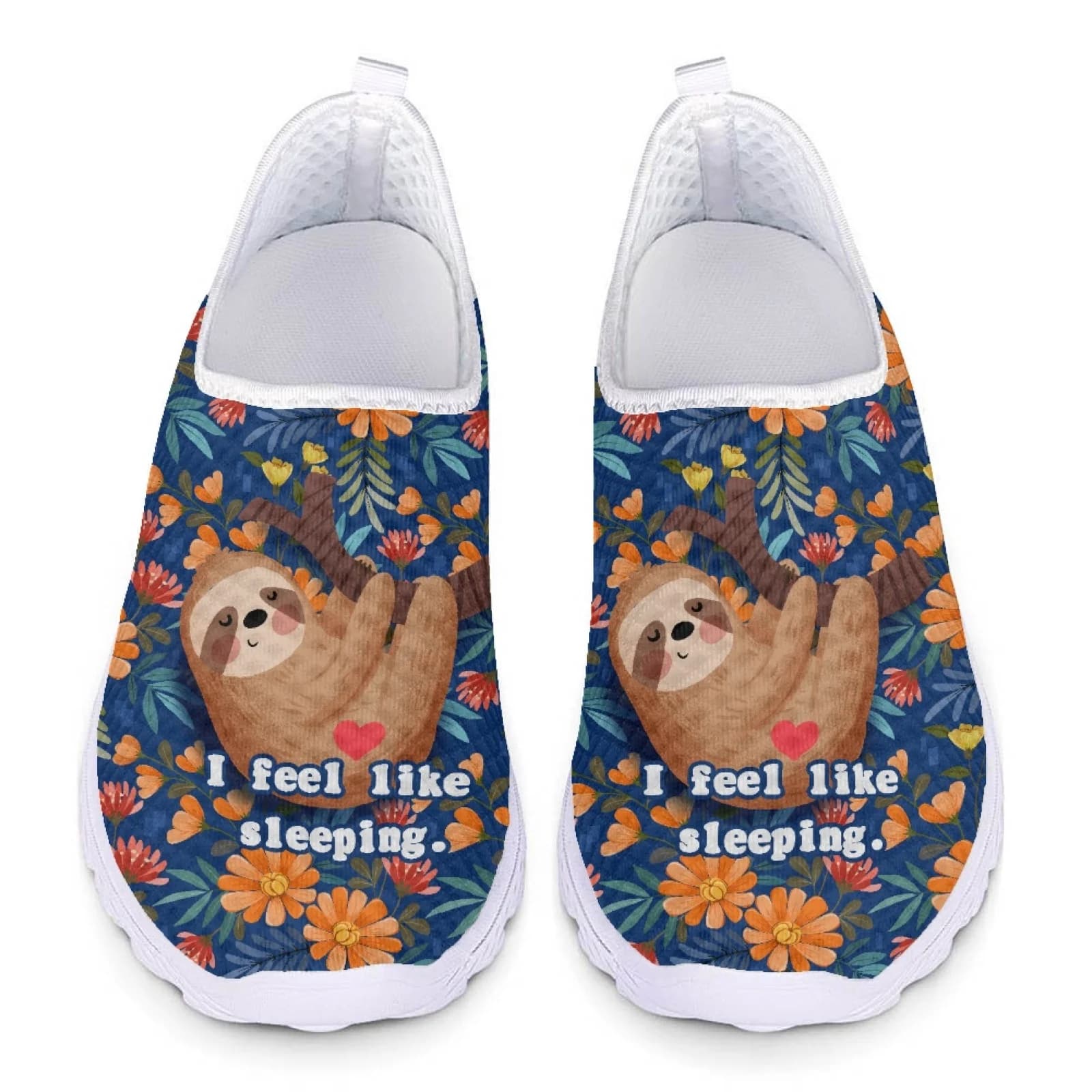 2025 Bradipo Stampa Donna Penny Mocassini Scarpe da ginnastica da donna Slip On Flats Scarpe casual in rete femminile Scarpe da spiaggia estive da donna traspiranti