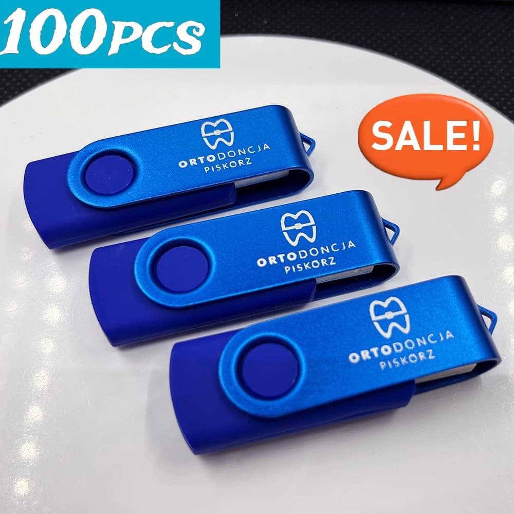Chiavetta USB Personalizzata Gratuita 100 Pezzi, Pen Drive 256MB 512MB 1GB 2GB 4GB 8GB 16GB 32GB 64GB, Regalo Aziendale