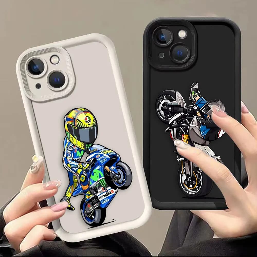 Cartoon Moto Sport Della Copertura Cassa Del Telefono Per Xiaomi 11 17 15T 13 13T 14 14T 15 LITE POCO F5 F7 X3 X4 X5 X6 X7 M6 M7 PRO caso