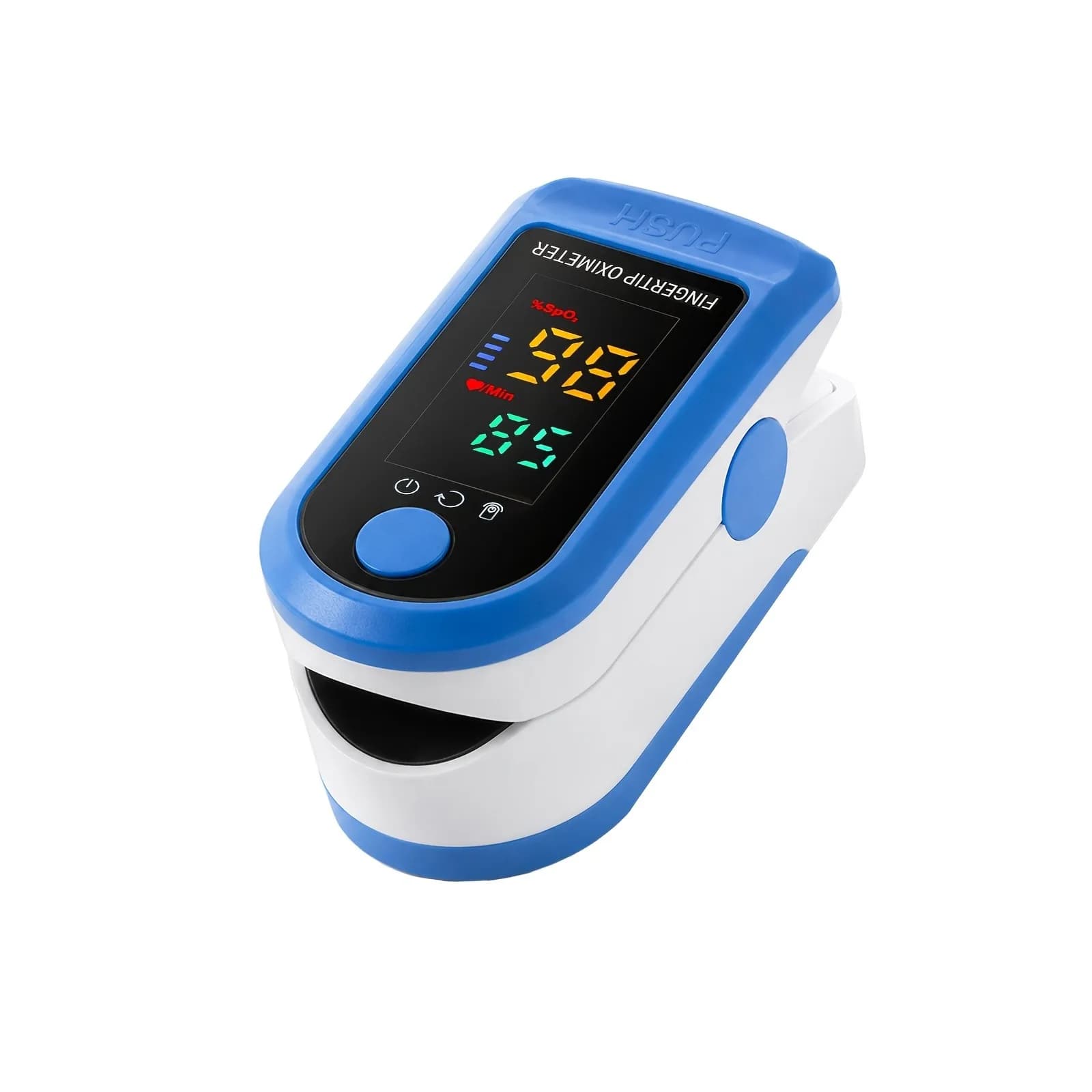 Finger Pulse Oximeter Fingertip Blood Oxygen Saturation with Pulse Monitor SpO2 Oximeter with Lanyard Pulse Oximeter for Sport