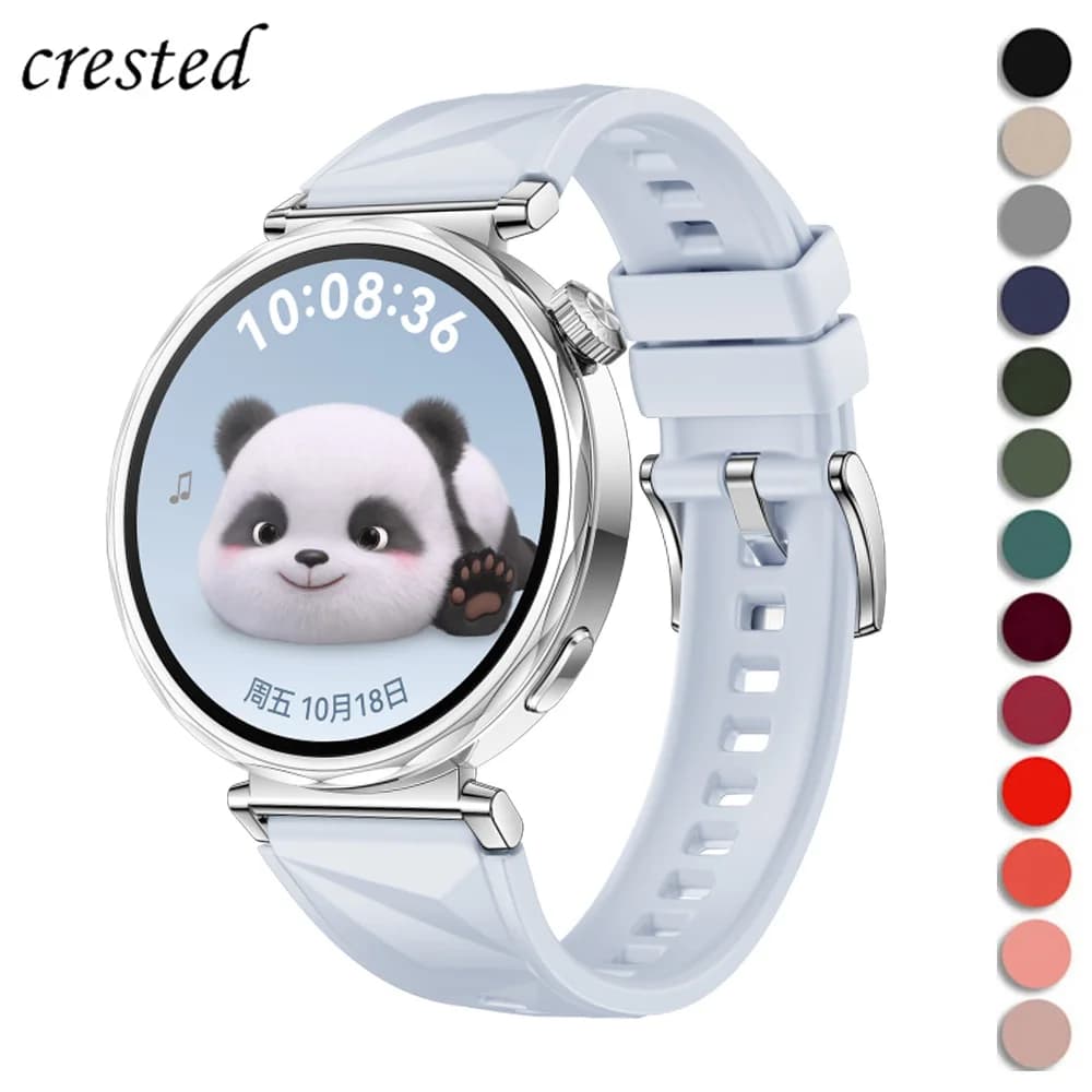 Cinturino in silicone 18mm/22mm per huawei watch GT 5 41mm 46mm cinturino sportivo cinturino HUAWEI watch 4/GT 5 Pro/4/3 Pro 46mm band
