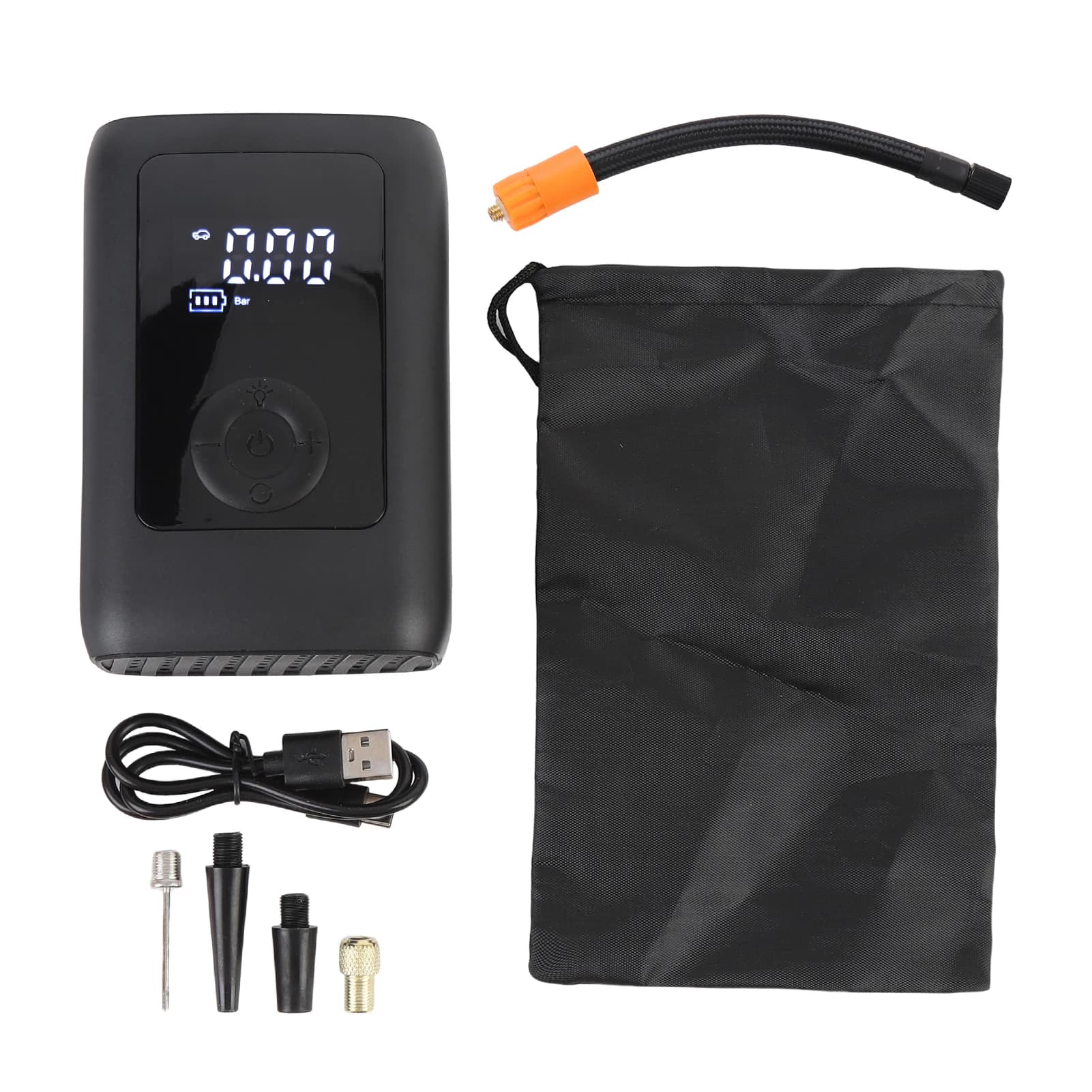 Compressore d'aria 153 PSI senza fili, pompa d'aria di emergenza facile da trasportare, per auto, moto, bicicletta e altro, gonfiatore per pneumatici ricaricabile da oltre 4000 mAh