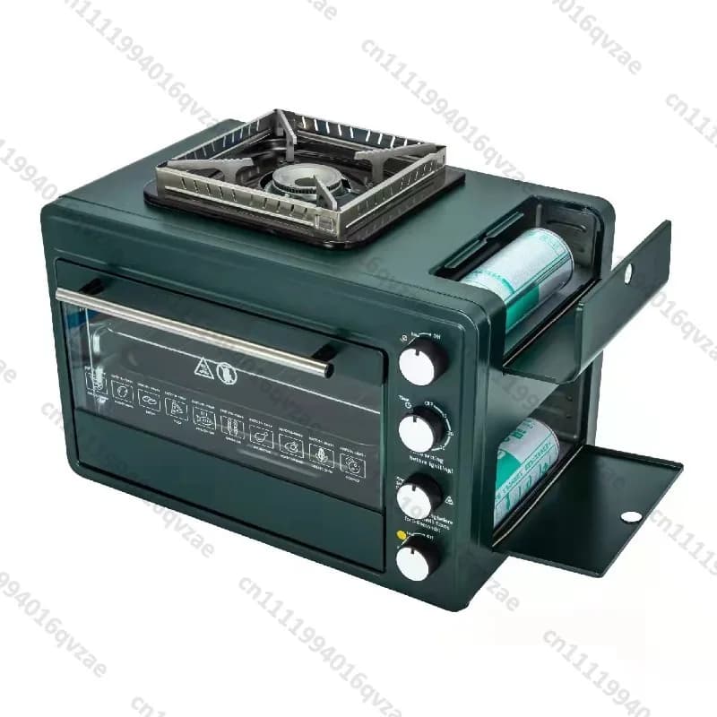 Multifunctional Outdoor Gas Pizza Oven Camping Gas Stove 2-in-1 Box Oven Portable Small Baking Oven