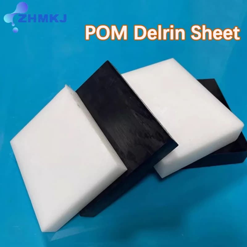 1PC Nero/Bianco POM Delrin Foglio Piastra Incisione CNC Modello di Taglio Bordo FAI DA TE Modello Grezzo Materiali Ingegneria di Plastica