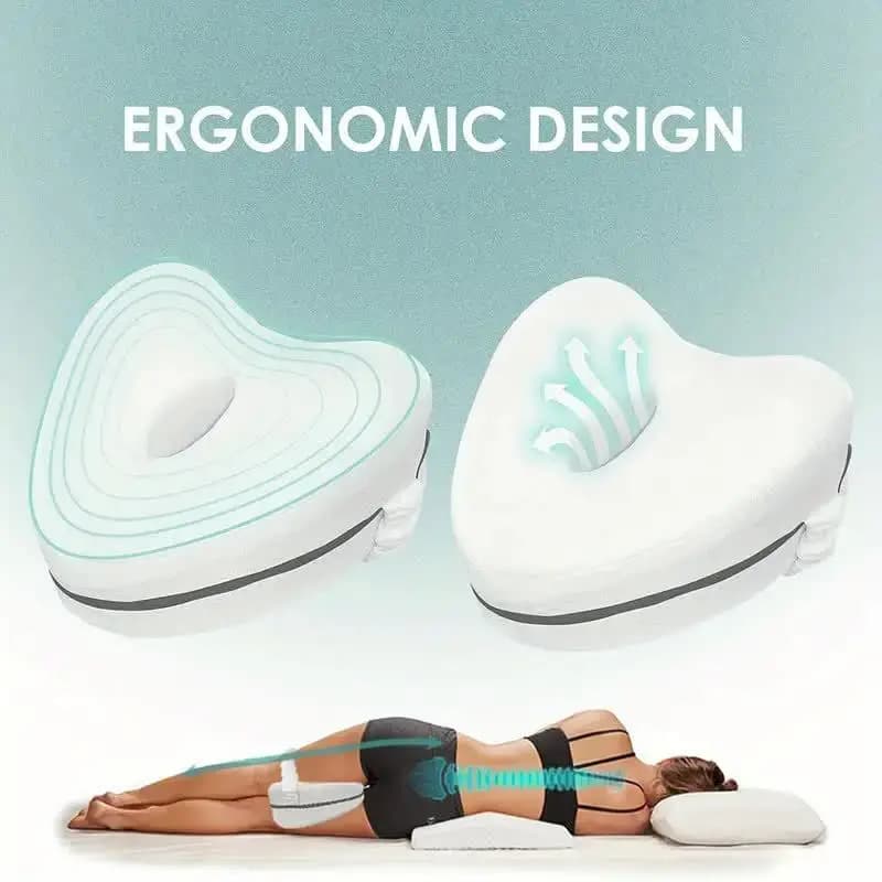 Cuscino per Ginocchia per Chi Dorme sul Fianco, Supporto per Dolore all'Anca e Sciatica, per Schiena, Ginocchia e Colonna Vertebrale