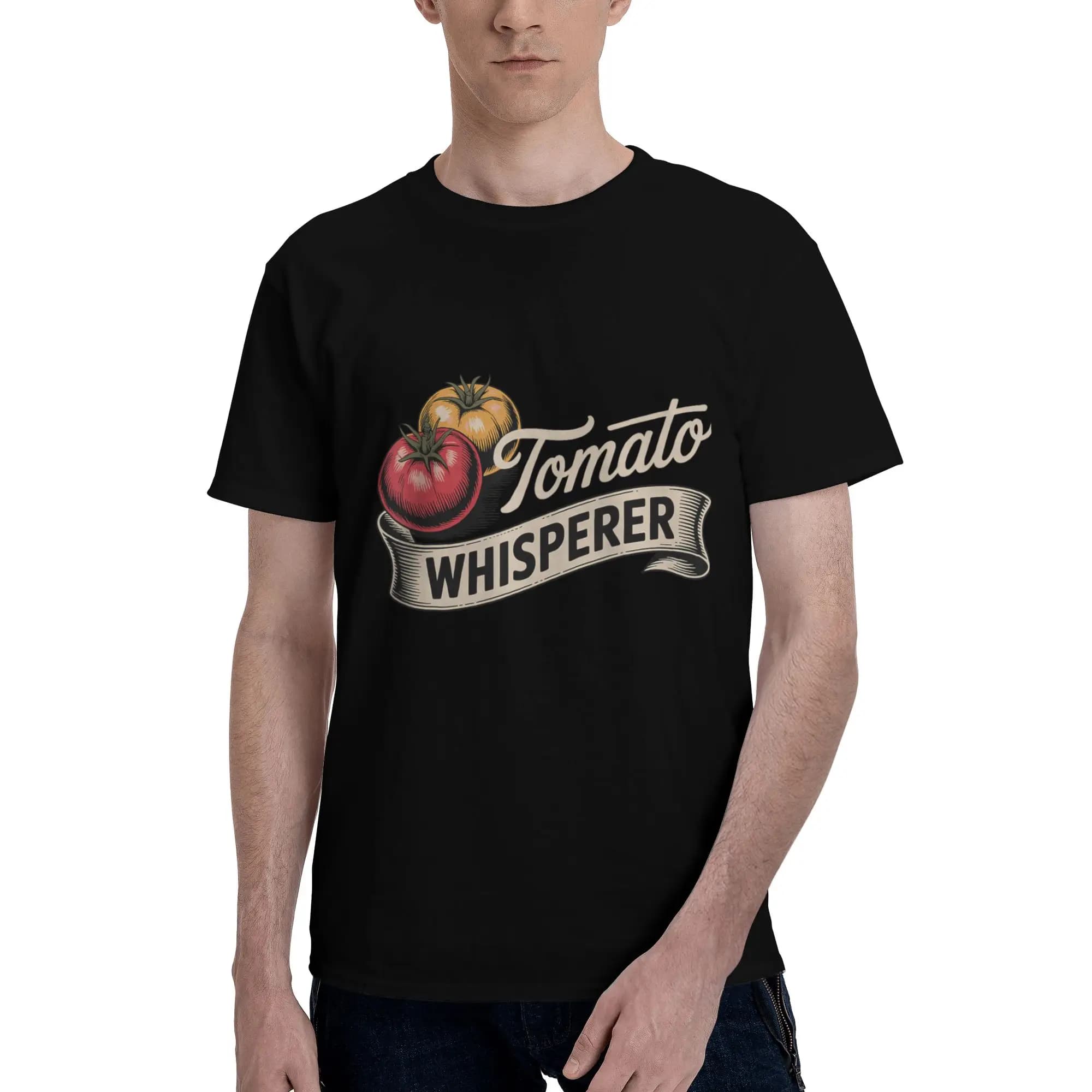 Tomato Art per uomini e donne, amanti dei pomodori, cuochi, gourmand, t-shirt da uomo con motivo pomodoro, magliette a maniche corte in puro cotone