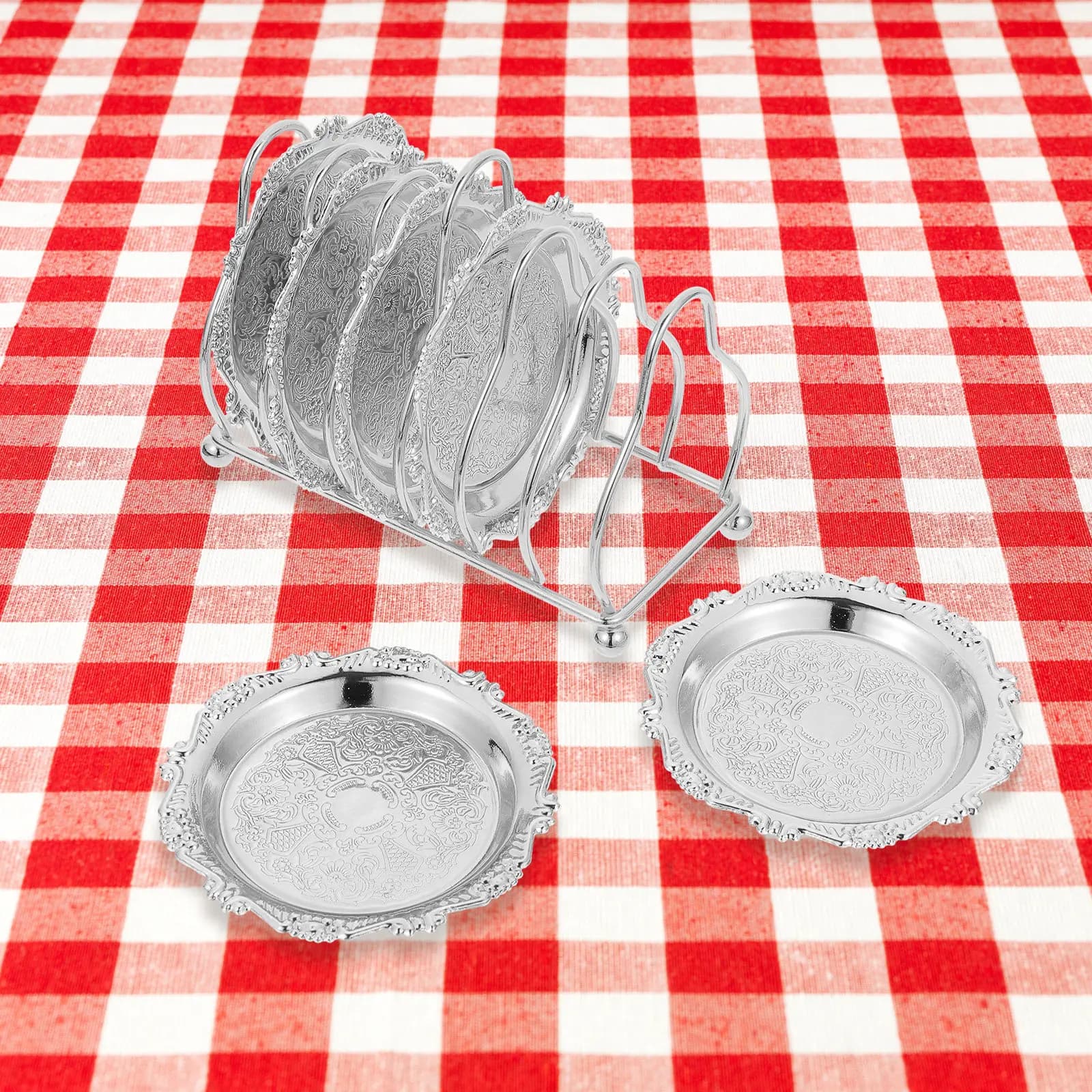 1Set Modern Leaf Design Metal Snack Tray Large Capacity Fruit Plate for Cereal Salads Desserts Candies Appetizers Dried Fruit