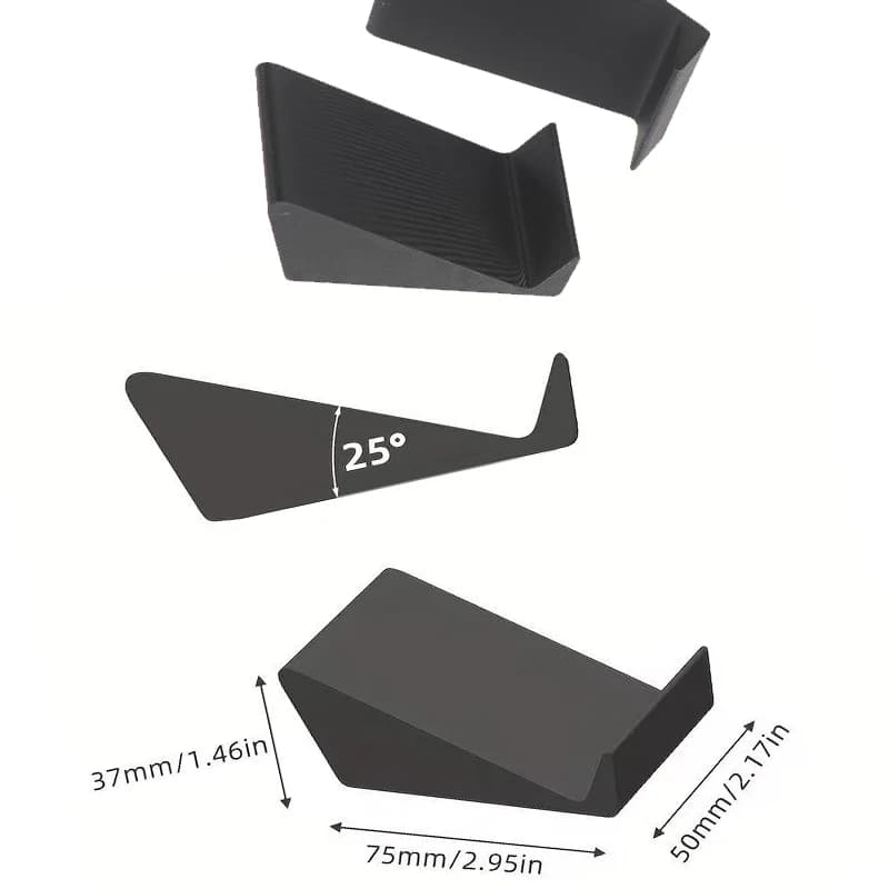 Universal plastic base for soundbar, 2 pieces, for desktop monitor, TV speaker, adjustable audio support