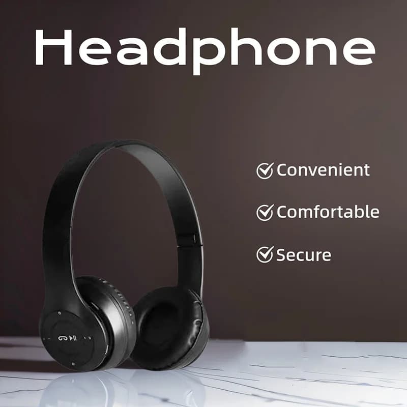 Cuffie Bluetooth wireless P47 con microfono HD Cuffie pieghevoli Auricolari audio stereo Cuffie da gioco sportive per iPhone Samsung