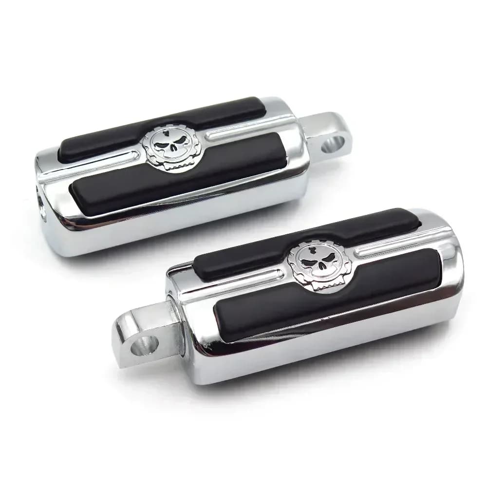 Poggiapiedi per moto con teschio per Harley-Davidson 1984-2017 Softail Touring maschio Peg Mount