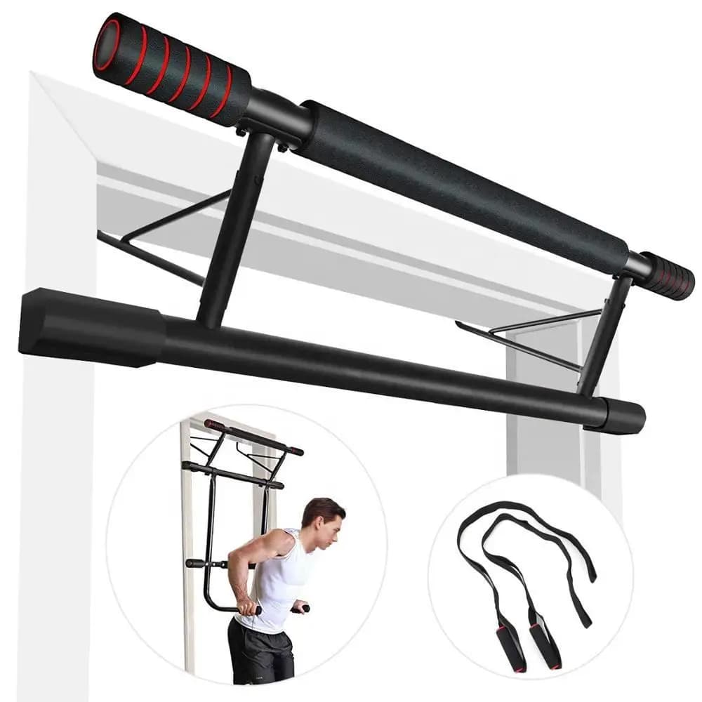 Barra per Trazioni Regolabile da Parete in Acciaio, Portatile per Porta o Home Gym - Attrezzatura Fitness Multifunzionale