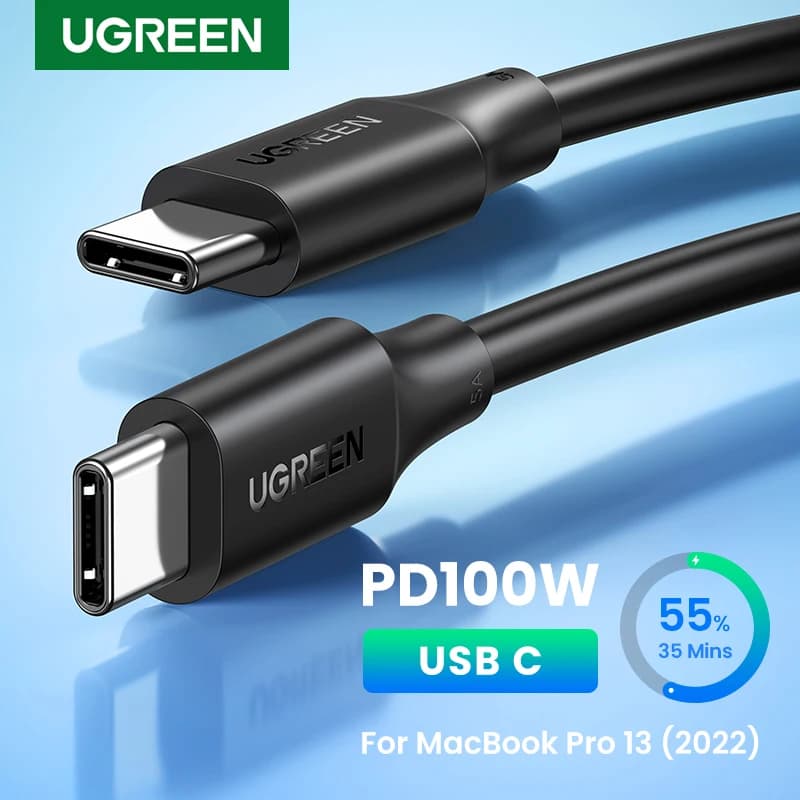 UGREEN USB C cable to USB C PD100W for iPhone 17 16 15 MacBook for Samsung Galaxy S25 5A Chip E-marker C type fast charging cable
