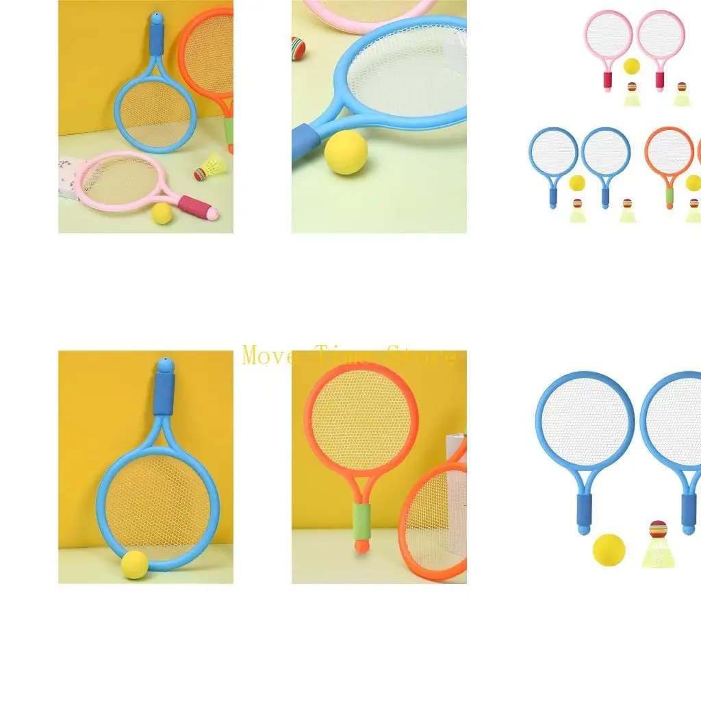 92ME Kids Tennis Racquet Set Badminton Racket with Tennis and 2 Shuttlecocks for Kids