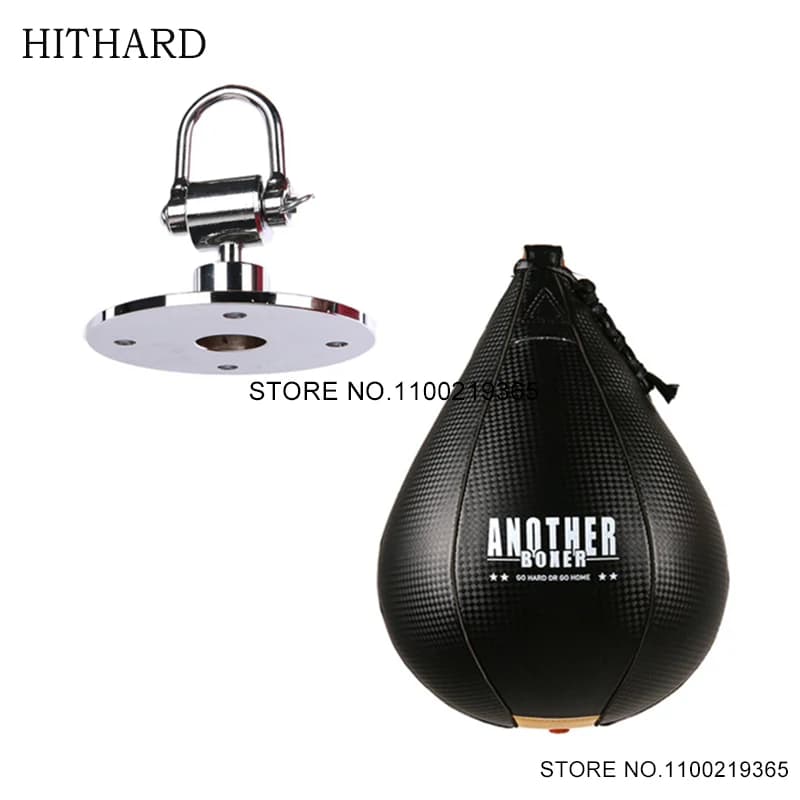 Boxe pera Speed Ball girevole in pelle durevole Muay Thai Kickboxing Training Speed Ball Reflex MMA Hanging Punching Bag Equipment