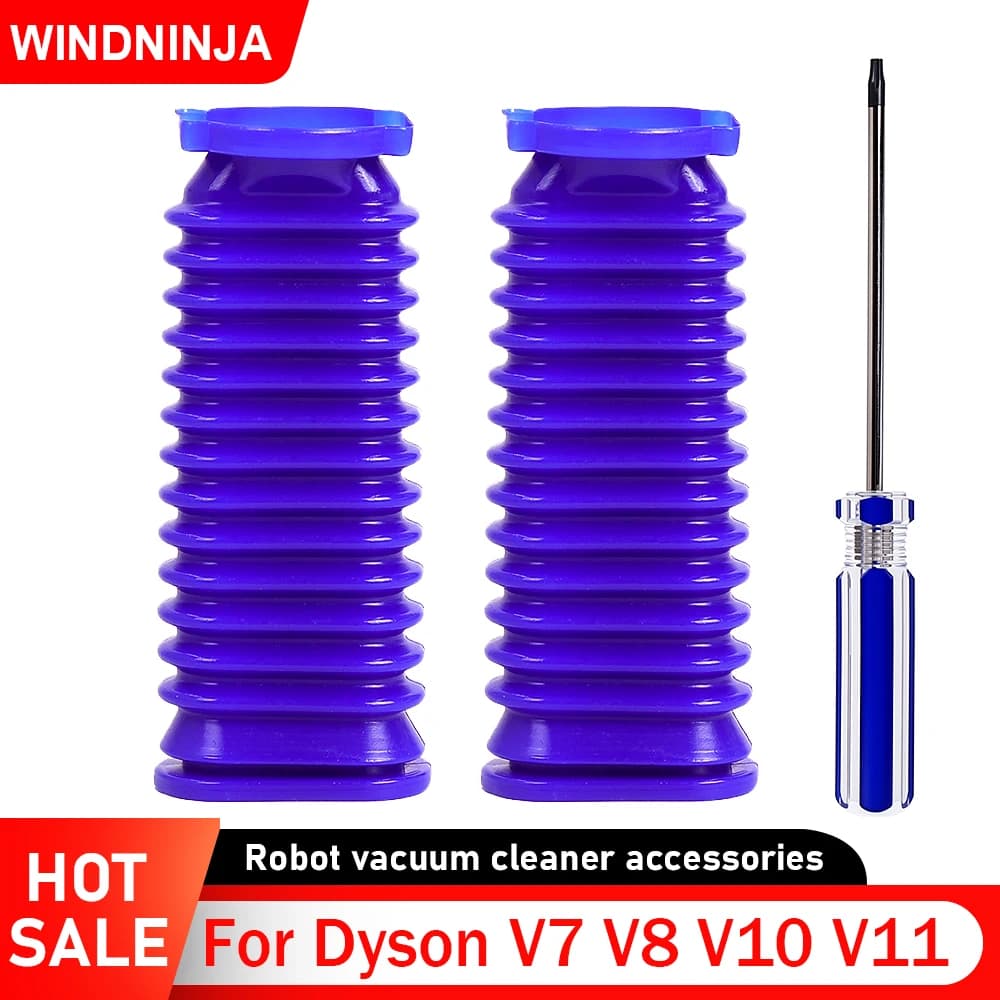 Sostituzione del tubo flessibile del condotto inferiore per Dyson V7 V8 V10 V11 Aspirapolvere a rullo morbido Rullo morbido Tubo blu Tubo flessibile in gomma morbida