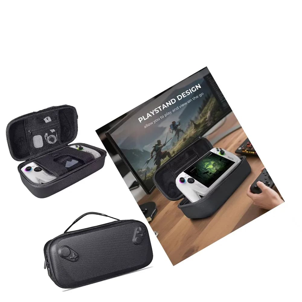 Per ROG XBOX Ally Borsa portaoggetti per console di gioco Custodia da trasporto in EVA per ROG XBOX Ally X Gaming Accessori antiurto antigoccia Nero