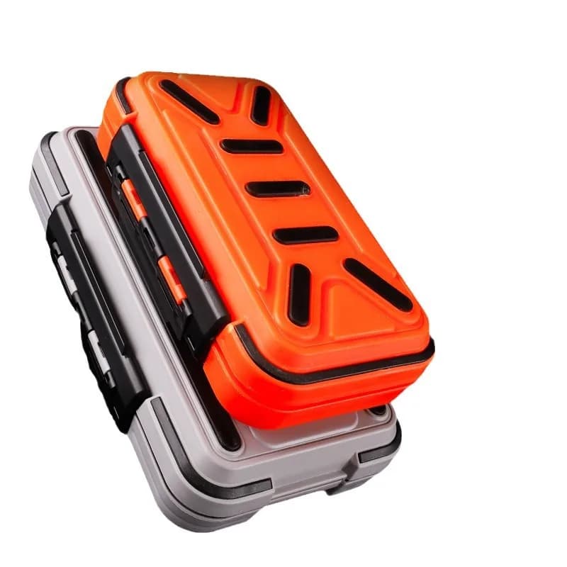 Plastic box for fishing gear, bait container, hooks, beads and fishing accessories (1 piece)
