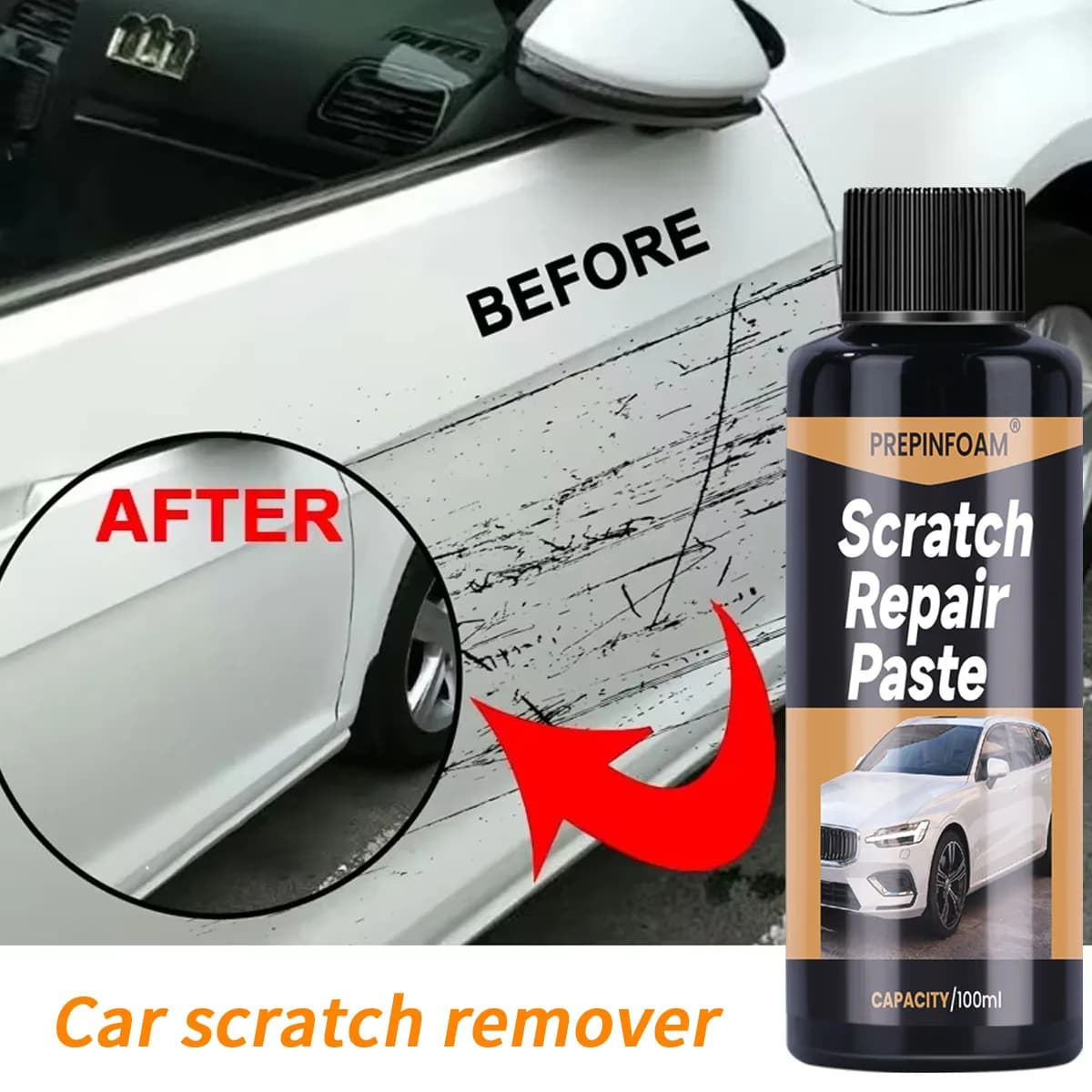 Auto Scratch Remover Pasta Vernice Cura Auto Swirl Remover Graffi Riparazione Lucidatura Corpo Rettifica Composto Anti Scratch Cera P102