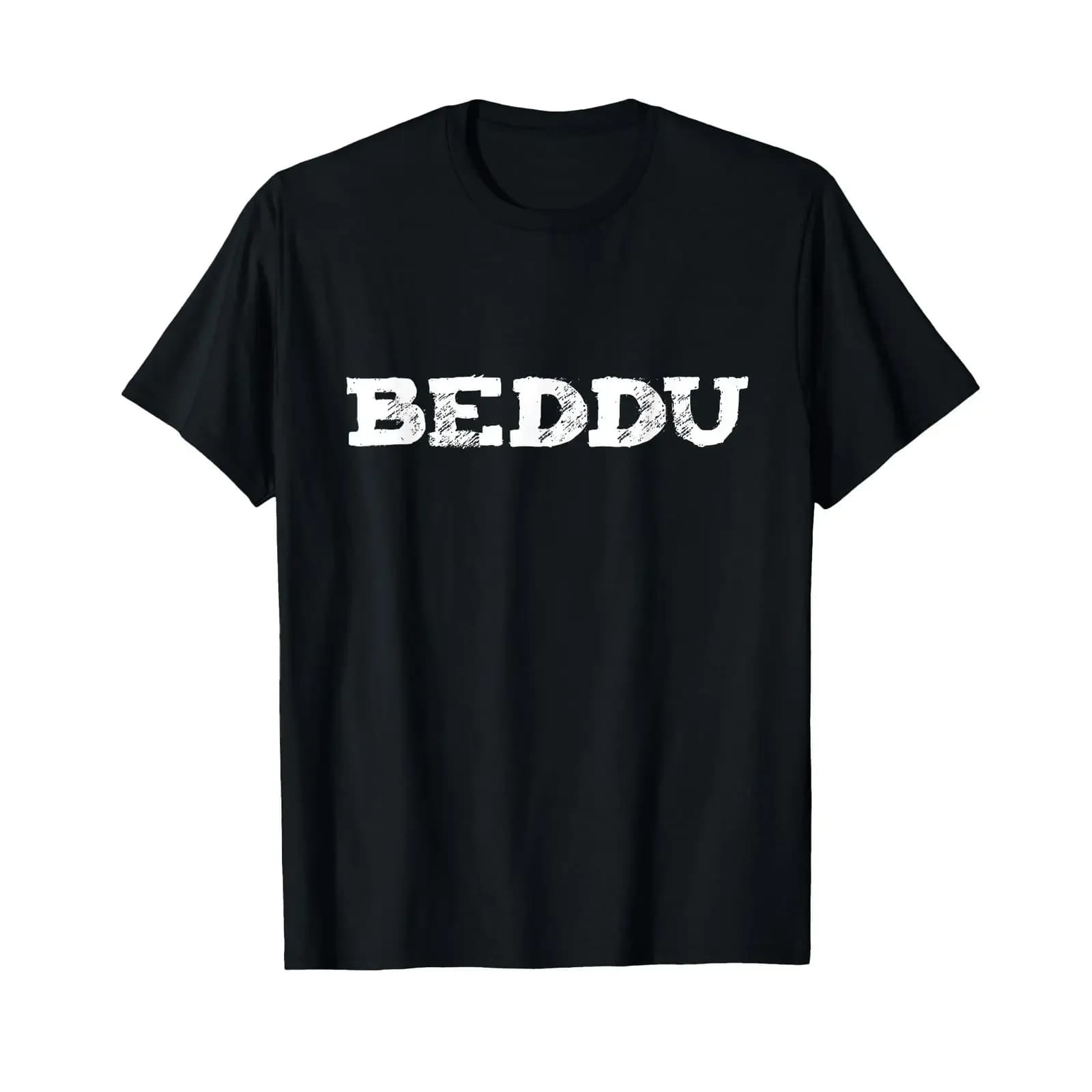 T-shirt vintage Beddu Sicilian Word Sicily Sicilia Funny 541, lavata, comoda, leggermente elasticizzata, streetwear elegante da uomo