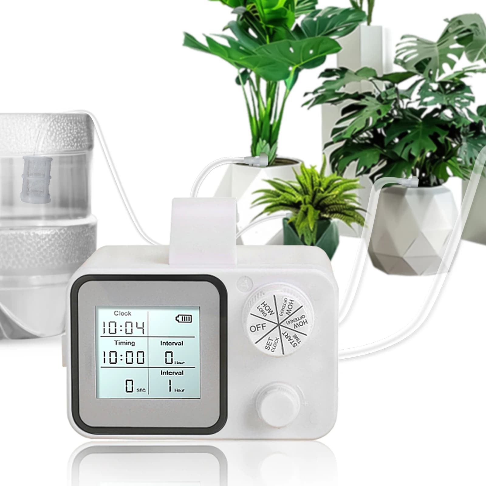 Smart Digital LCD Timer Automatic Plant Watering System Drip Irrigation Kit for Potted Plants Garden Balcony Greenhouse