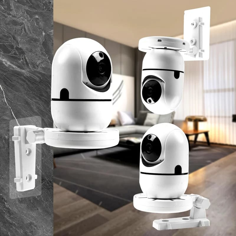 Staffe di montaggio per telecamere di sicurezza che possono essere regolate, realizzate in materiale ABS, adatte per telecamere dome CCTV per interni/esterni,