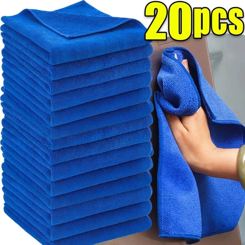 1-20 pcs microfiber washing auto drying towel cleaning cloths for home cleaning automatic details polishing cloth home cleaning tools