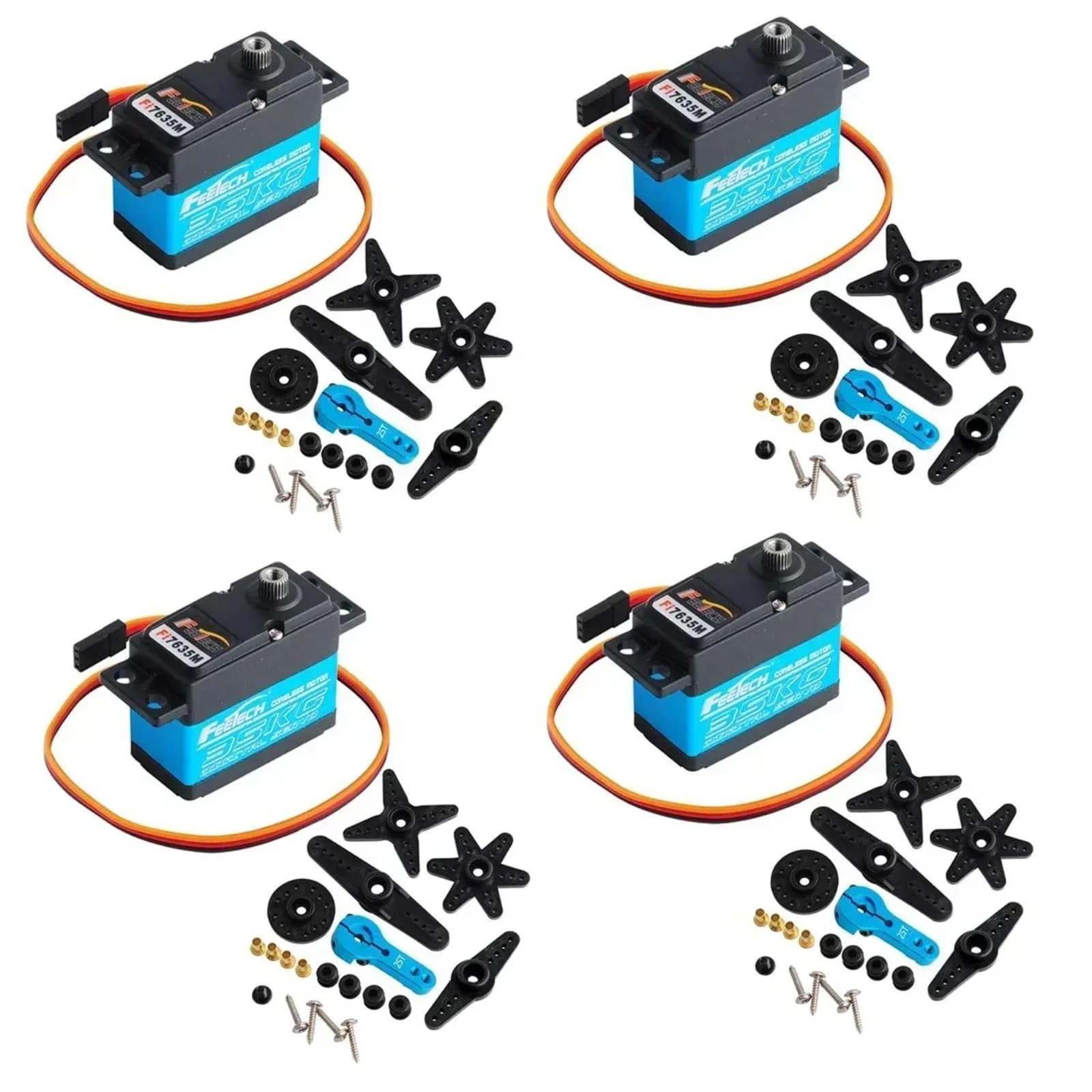 Feetech Fi7635M Servomotore digitale 35KG Ingranaggio in metallo in alluminio da 180 gradi per aereo robot Arduino Smart Car