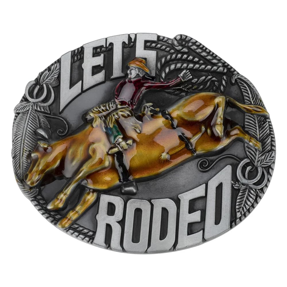 Belt buckle Rodeo Matador Running of The Bulls
