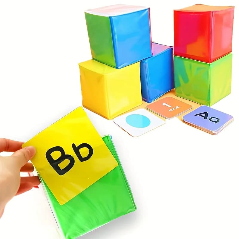 Dadi a 6 facce con inserto per carte, Ausili didattici, Alfabetizzazione per la prima infanzia, Giochi interattivi in classe, Specifici per insegnanti