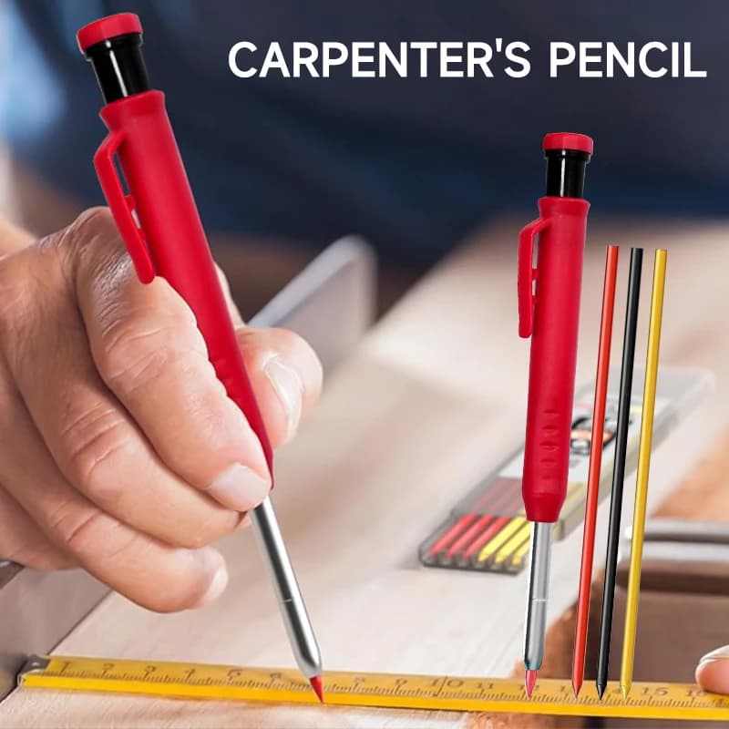 Woodworking pencil set, woodworking tools, a drawing marker pen suitable for carpenters, architects and designers